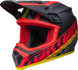 Motocross čelada BELL MX-9 Mips® Offset, črna/rdeča