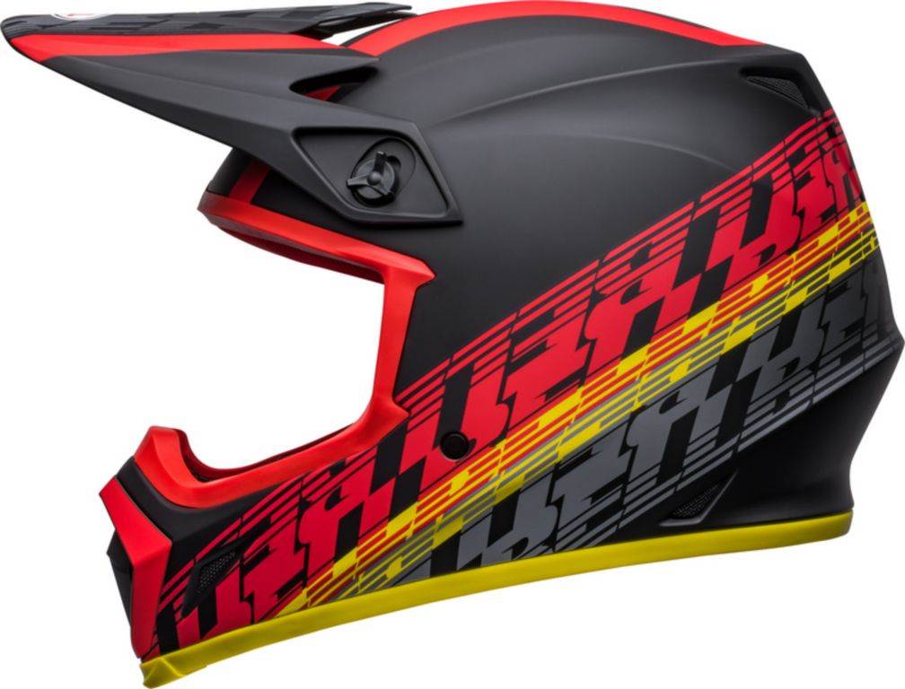 Motocross čelada BELL MX-9 Mips® Offset, črna/rdeča