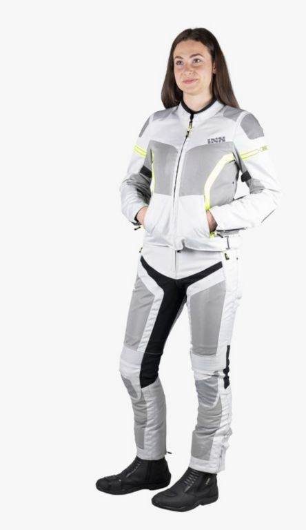 Ženska športna poletna motoristična jakna iXS Trigonis-Air, rumena