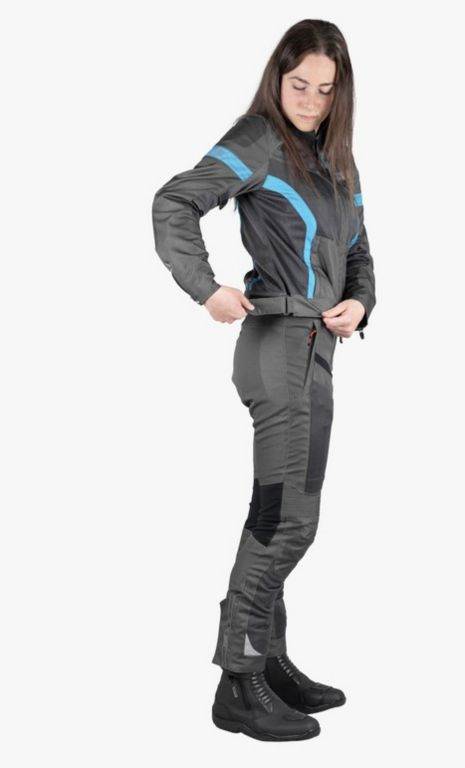 Ženska športna poletna motoristična jakna iXS Trigonis-Air, svetlo modra