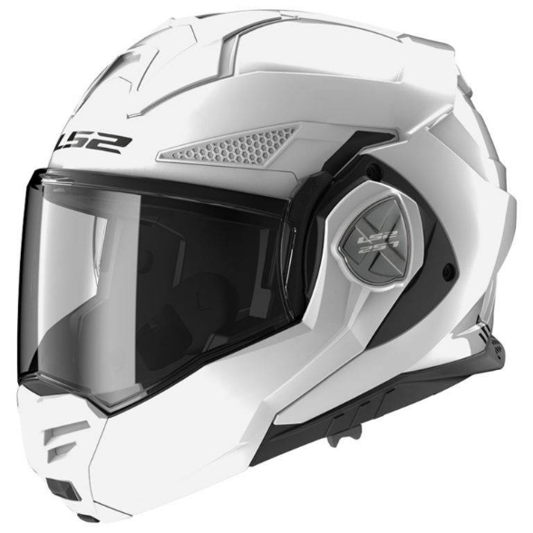 Preklopna motoristična čelada LS2 Advant X Solid (FF901), bela