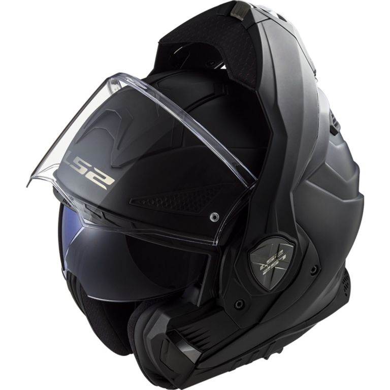 Preklopna motoristična čelada LS2 Advant X Solid (FF901), mat črna