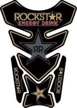 Univerzalna tank nalepka/zaščita tanka MotoGFX Rockstar Energy (4 delna), črna