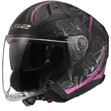 Motoristična odprta jet čelada z vizirjem LS2 Infinity II Lotus (OF603)