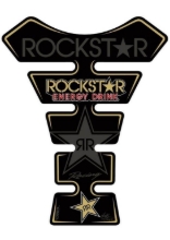 Univerzalna tank nalepka/zaščita tanka MotoGFX Rockstar Energy, črna
