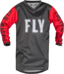Otroška motocross majica/dres FLY MX F-16, siva/rdeča