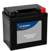 Tovarniško aktiviran akumulator Tecnium BTX5L (YTX5L), 12V/80A - 4,2 Ah
