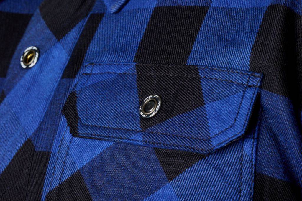 Motoristična karirasta srajca RST Lumberjack x Kevlar, modra