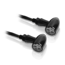 Univerzalni aluminijasti LED smerniki Vparts Bulett (2 kos), črni/prozorna leča