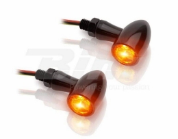 Univerzalni aluminijasti LED smerniki/zavorna luč Vparts Bullet (2 kos), črni
