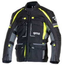 Touring motoristična jakna GMS Everest 3v1, črna/rumena