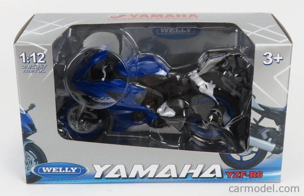 Model motorja Welly - Yamaha YZF-R6 (1:12)
