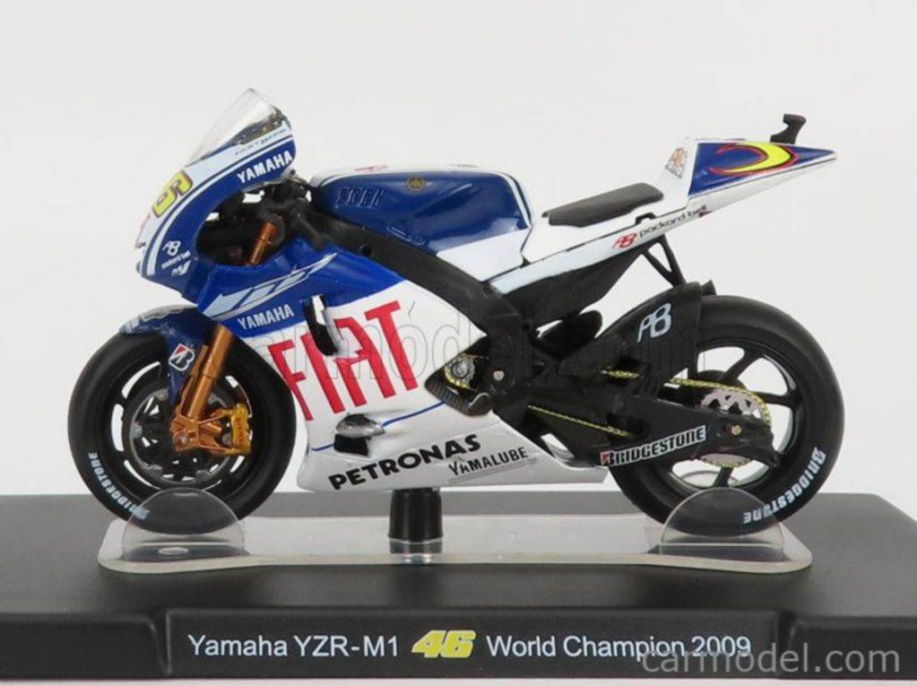 Model motorja Edicola - Yamaha YZR-M1 Valentino Rosi- 2009 World Champion (1:18)