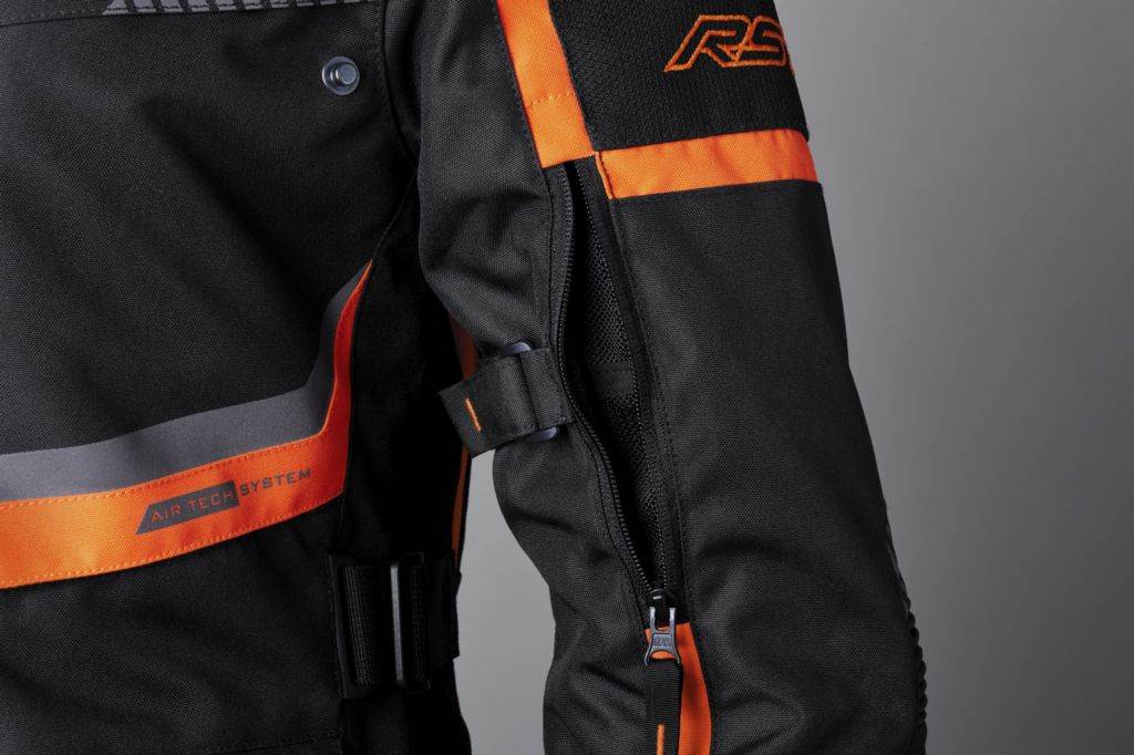 Adventure ženska motoristična jakna RST Maverick EVO 3v1, črna/oranžna