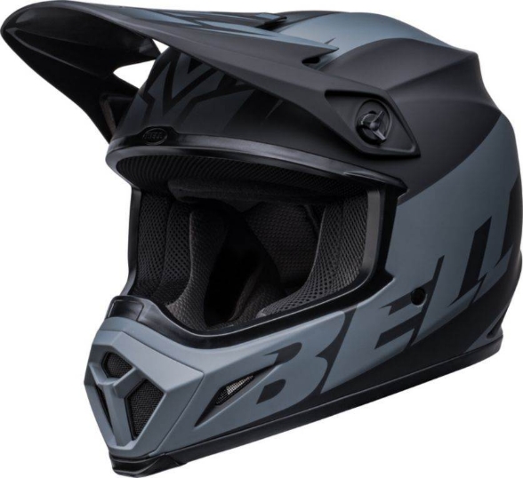 Premium motocross čelada BELL MX-9 Mips Disrupt, črna/siva