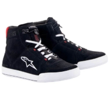 Urbani motoristični čevlji Alpinestars Chrome, črni/beli/rdeči