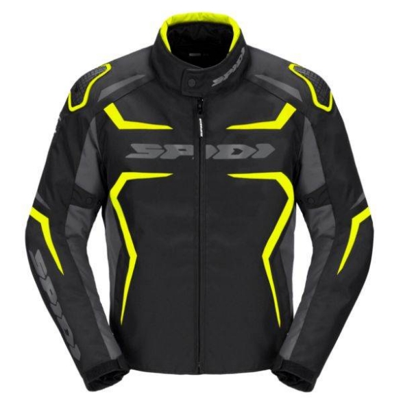 Športna motoristična jakna Spidi Race Evo H2Out, črna/rumena
