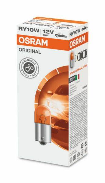 Žarnica za smernik motorja OSRAM Original RY10W 12V/10W - BAU15s