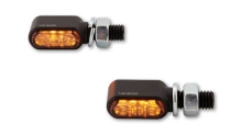 Univerzalni aluminijasti LED smerniki za motor Highsider Little Bronx - 2 kos
