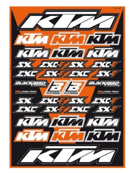 Univerzalni set nalepk BLACKBIRD Racing - KTM
