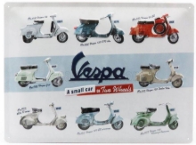 Okrasna pločevinasta plošča/tabla Piaggio Vespa Collage (40x30 cm)