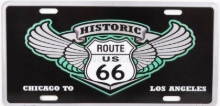 Okrasna pločevinasta plošča/tabla Historic US Route 66 (30x15 cm)