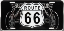 Okrasna pločevinasta plošča/tabla Historic Bike Route 66 (30x15 cm)