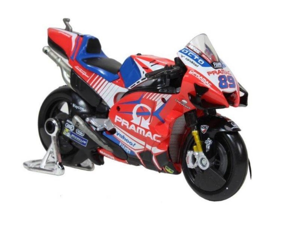 Model motorja Maisto - Ducati GP21 Pramac Racing 2021 - Jorge Martin (1:18)