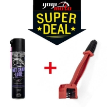 Paket za mazanje verige motorja Muc-Off s krtačo (mazivo 611 400 ml + krtača)