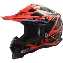 Motocross čelada LS2 Subverter EVO II Stomp (MX700), oranžna/črna