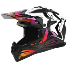 Motocross čelada LS2 Fast EVO II Wash (MX708), bela