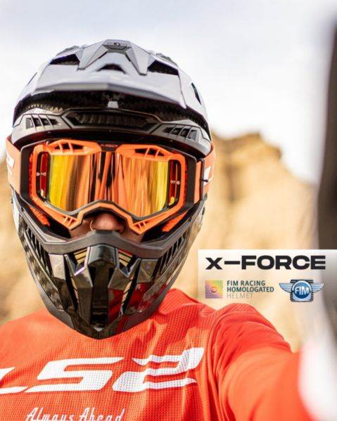 Premium karbonska motocross čelada LS2 X-Force Matt (MX703)