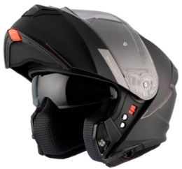 Preklopna motoristična čelada MT Helmets Genesis SV Matt, črna