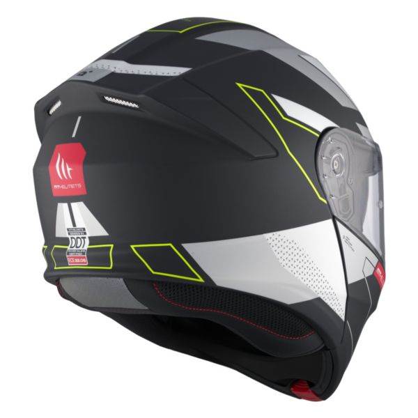 Preklopna motoristična čelada MT Helmets Genesis SV Talo, črna/bela