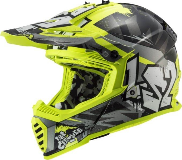 Otroška motocross čelada LS2 Fast EVO II Mini Crusher (MX437)