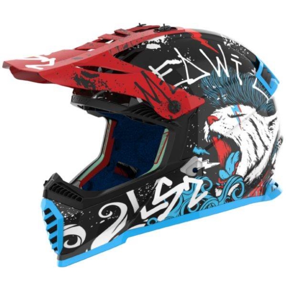 Otroška motocross čelada LS2 Fast EVO II Mini Starmaw (MX437)