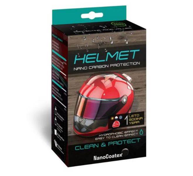 Set za čiščenje in zaščito čelade NANOCOATEX Helmet Set Carbon Clean&Protect