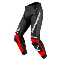 Športne usnjene motoristične hlače Spidi RR Pro 2, črne/rdeče/bele