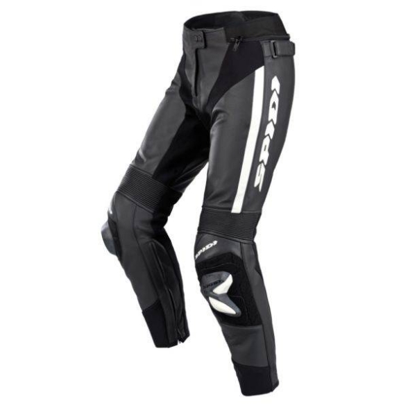 Ženske športne usnjene motoristične hlače Spidi RR Pro 2, črne/bele