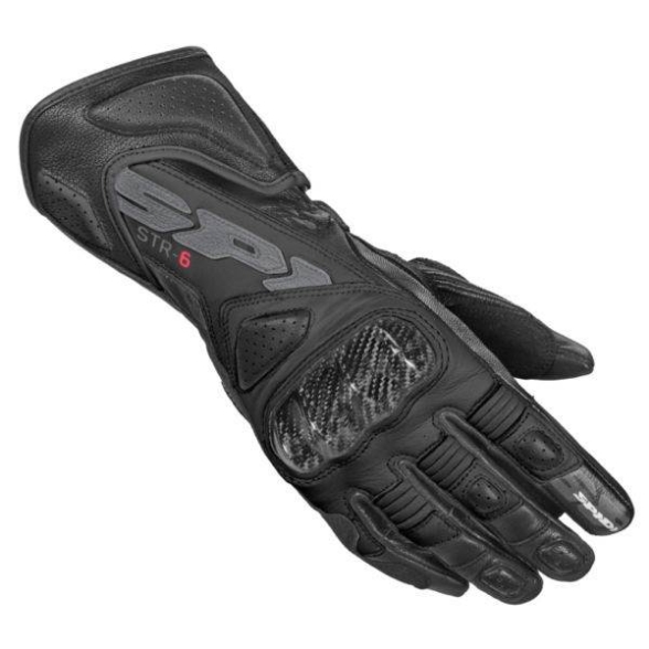 Ženske športne motoristične rokavice Spidi STR-6, črne