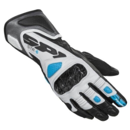 Ženske športne motoristične rokavice Spidi STR-6, bele/modre