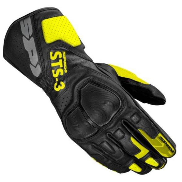 Športne motoristične rokavice Spidi STS-3, črne/rumene