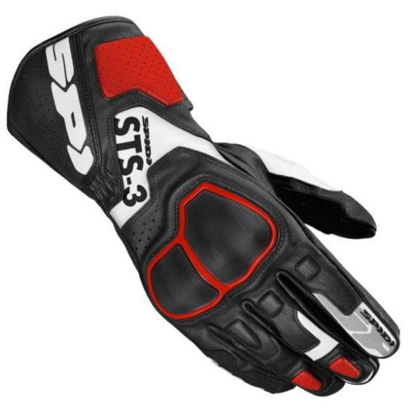 Športne motoristične rokavice Spidi STS-3, črne/rdeče