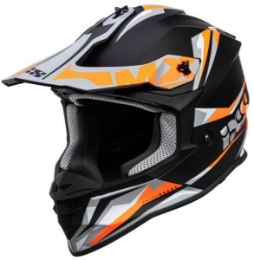 Motocross čelada iXS362 2.0, črna/oranžna