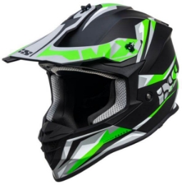 Motocross čelada iXS362 2.0, črna/zelena