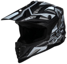 Motocross čelada iXS363 2.0, črna/siva