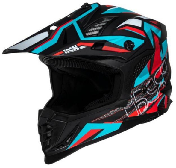 Motocross čelada iXS363 2.0, modra/rdeča