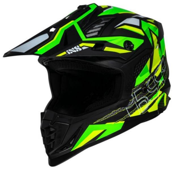 Motocross čelada iXS363 2.0, rumena/zelena