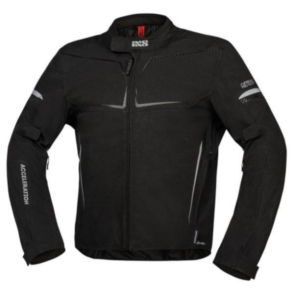 Športna motoristična jakna iXS TS-Pro ST+, črna
