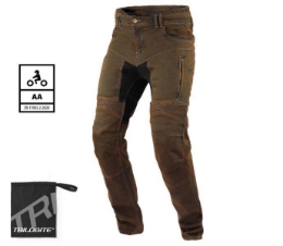 Motoristične jeans hlače Trilobite Parado 661 - slim fit, rjave